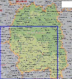 mapa de Zhytomyr em ingles