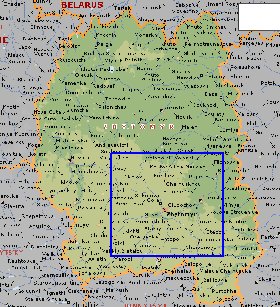 mapa de Zhytomyr em ingles