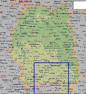 mapa de Zhytomyr em ingles