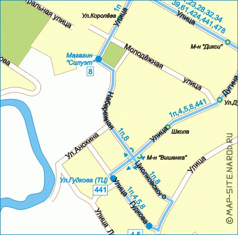 Transport carte de Joukovski