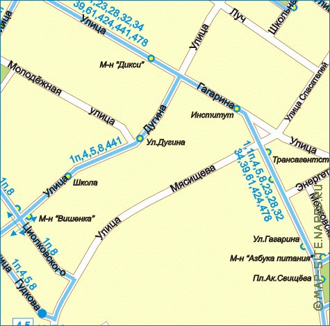 Transport carte de Joukovski