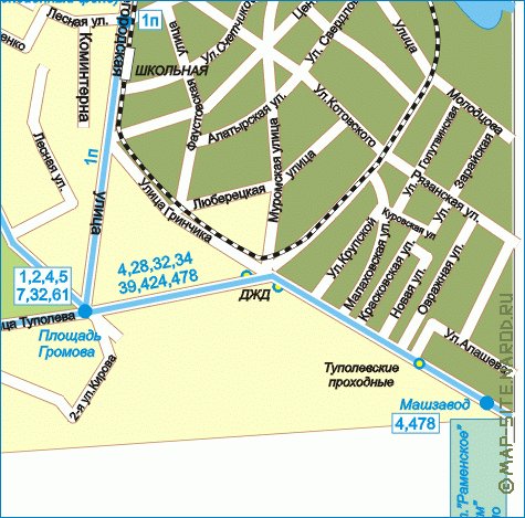 Transport carte de Joukovski